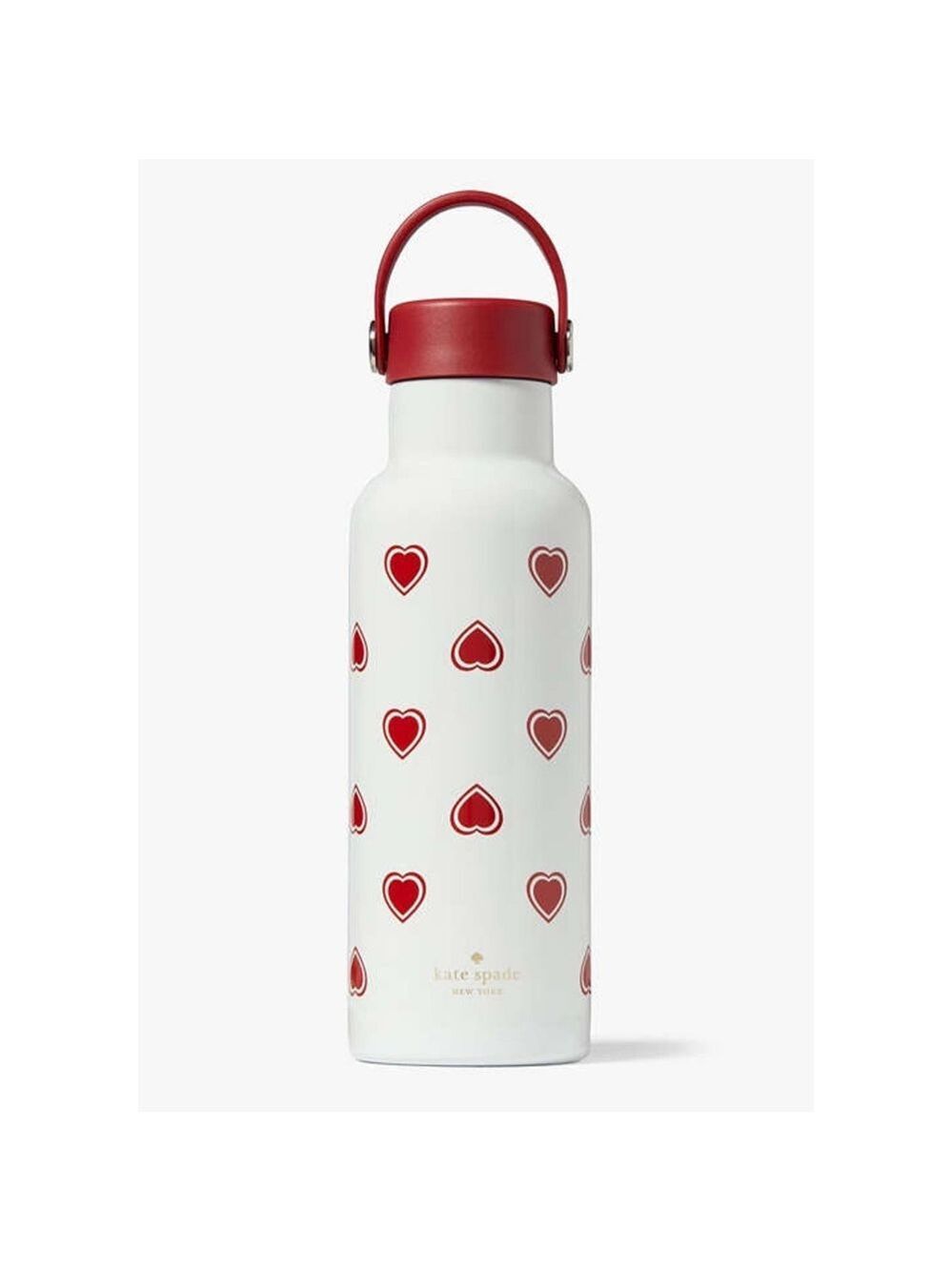KATE SPADE STAINLESS STEEL WATER BOTTLE HEARTFELT GEO 17 OZ.